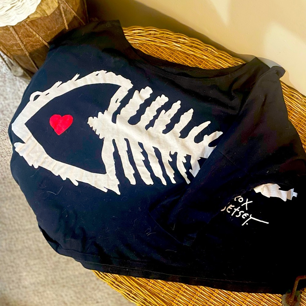 Betsy Johnson Fish bone crop top